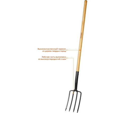Вилы GRINDA PROLine, с деревянным черенком 