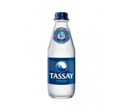 Вода газированная "Tassay", 0,25 литра, стекло