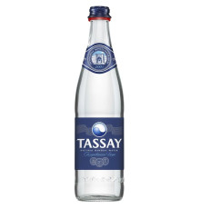 Вода газированная "Tassay", 0,5 литра, стекло