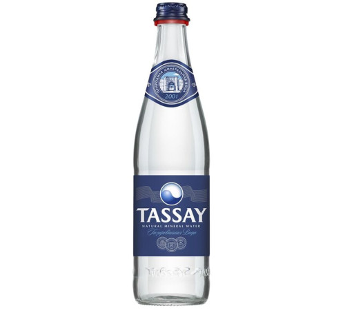 Вода газированная "Tassay", 0,5 литра, стекло