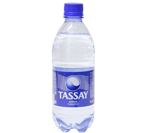 Вода газированная "Tassay", 0,5 литра