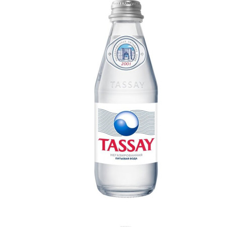 Вода негазированная "Tassay", 0,25 литра, стекло