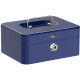 Ящик для денег DELI, 90х200х160 мм, 0,9 кг, сталь, синий