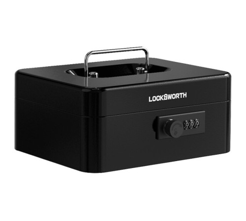 Ящик для денег LockSworth, 90х200х160 мм, 0,9 кг, сталь, черный