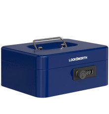 Ящик для денег LockSworth, 90х200х160 мм, 0,9 кг, сталь, синий