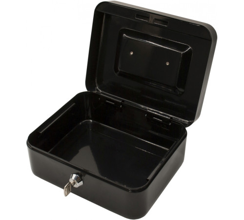 Ящик для денег Silwerhof, 90х200х160 мм, 0,917 кг, сталь, черный