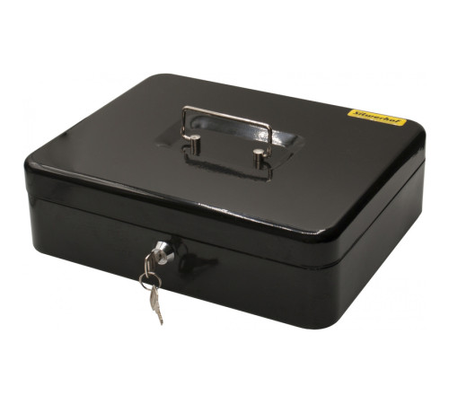 Ящик для денег Silwerhof, 90х300х240 мм, 1,66 кг, сталь, черный