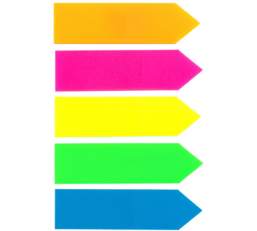 Закладки клейкие DELI "Стрелка" 12 х 45 мм, пластиковые, 5 цв х 20 листов