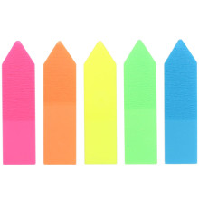 Закладки клейкие KUVERT "Sticky", 12 х 45 мм, стрелки, пластиковые, 5 цв х 25 листов