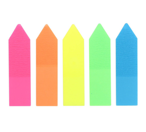 Закладки клейкие KUVERT "Sticky", 12 х 45 мм, стрелки, пластиковые, 5 цв х 25 листов