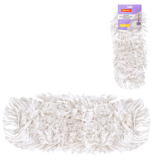Запаска для швабры OfficeClean Professional МОП, хлопок с карманами, 40 см, белая