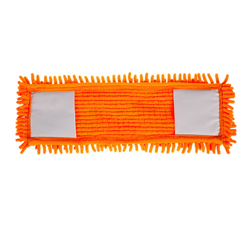 Запаска для швабры OfficeClean Professional МОП, микрофибра с карманами, 40 см, оранжевая