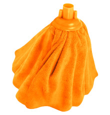 Запаска для швабры OfficeClean Professional МОП "Юбка", микрофибра, 28 см, оранжевая