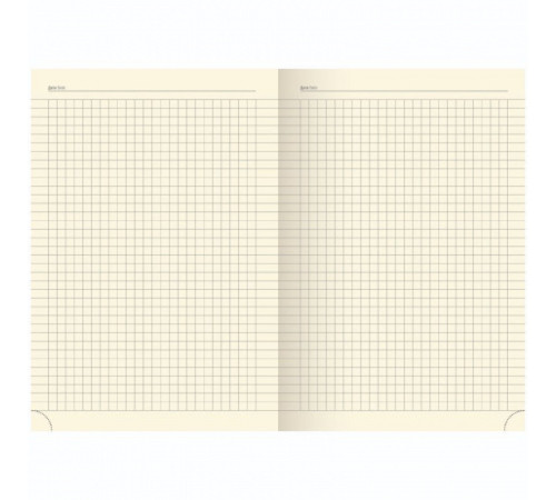 Записная книжка Berlingo "DoubleBlack", А5 80 л., кожзам, черный срез, черная, с рисунком, клетка