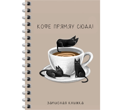 Записная книжка BG "Сделай паузу" А6, 120 листов на гребне, клетка