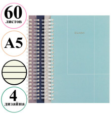Записная книжка DELI "Linfini" на спирали, А5, 60 листов в линейку, ассорти