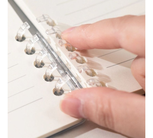 Записная книжка DELI "SpongeBob" на кольцах, А5, 50 листов в линейку, ассорти + наклейки