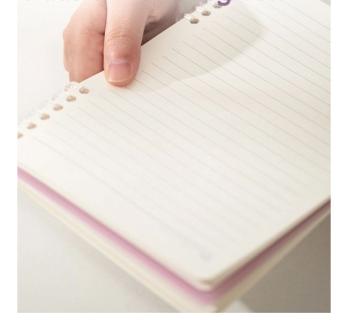 Записная книжка DELI "SpongeBob" на кольцах, А5, 50 листов в линейку, ассорти + наклейки