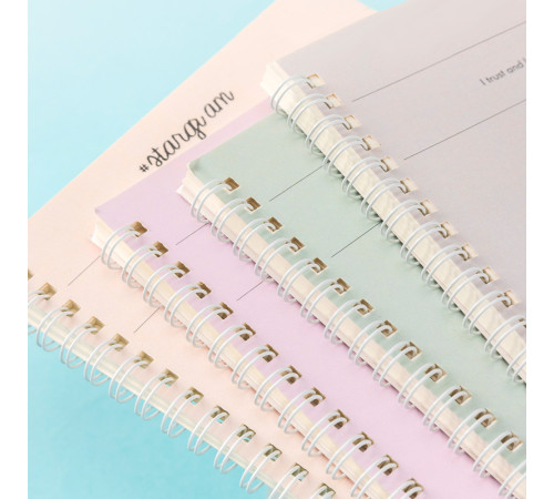 Записная книжка DELI "Stangram" на спирали, А5, 60 листов в линейку, ассорти