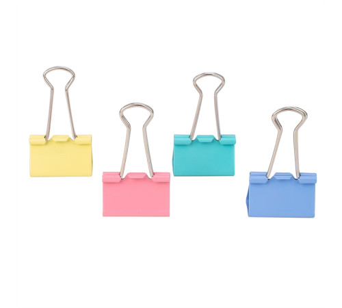 Зажимы для бумаг DELI, 32 мм, цветные, (24 шт.)