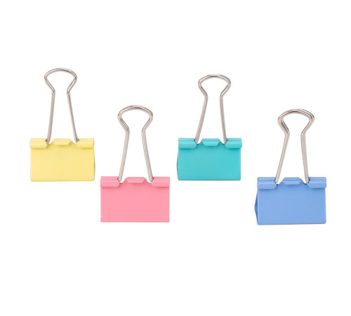 Зажимы для бумаг DELI "RIO", 32 мм, цветные, (12 шт.)