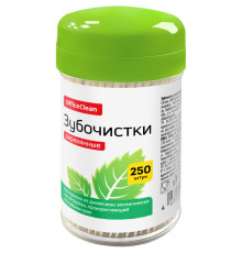 Зубочистки деревянные OfficeClean, 250 шт., в баночке