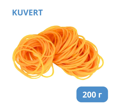 Резинки для денег Kuvert, 200 гр, желтые Резинки для денег Kuvert, 200 гр, желтые
