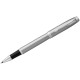 Ручка роллерная Parker "IM Essential Stainless Steel CT", 0,8 мм, черная