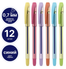 Ручка шариковая DELI "Extra Q40T", 0,7 мм, корпус ассорти, синяя