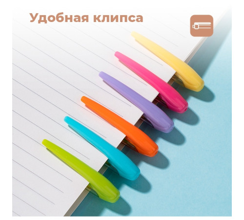 Ручка шариковая DELI "Extra Q40T", 0,7 мм, корпус ассорти, синяя