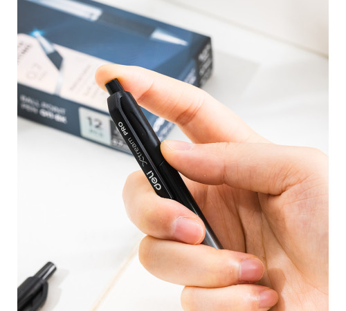 Ручка шариковая DELI "Xtream" автоматическая, 0,7 мм, черная