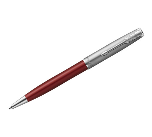 Ручка шариковая Parker "Sonnet Sand Blasted Metal&Red Lacquer", 1,0 мм, черная Ручка шариковая Parker "Sonnet Sand Blasted Metal&Red Lacquer", 1,0 мм, черная