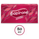 Салфетки Papirone, 3-слойные, вытяжные, 80 штук в упаковке