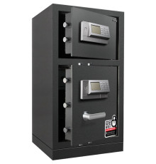 Сейф DELI "3657A" электронный замок + ключ, 795x430x380 мм, 57 кг, серый