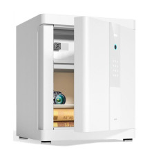 Сейф DELI "4025" биометрический + электронный замок + ключ, 470х380х320 мм, 54 кг, белый