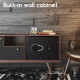 Сейф DELI "ET540" электронный замок + ключ, 250х350х250 мм, 9,5 кг, черный