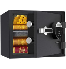 Сейф DELI "ET580" электронный замок, 300х380х300 мм, 20,8 кг, черный