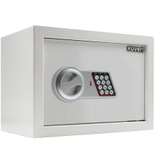 Сейф KUVERT "25ELB" электронный замок + ключ, 350х250х250 мм, 5.5 кг, белый
