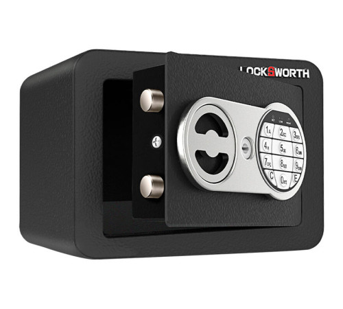 Сейф LockSworth электронный замок + ключ, 170х230х170 мм, 2 кг, черный