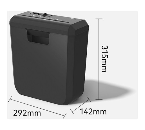 Шредер Deli, 2 уровень секретности (6 мм), 6 листов, 10 литров Шредер Deli, 2 уровень секретности (6 мм), 6 листов, 10 литров