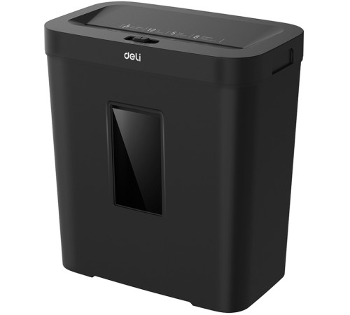 Шредер Deli, 4 уровень секретности (4х25мм), 8 листов, 12 литров Шредер Deli, 4 уровень секретности (4х25мм), 8 листов, 12 литров