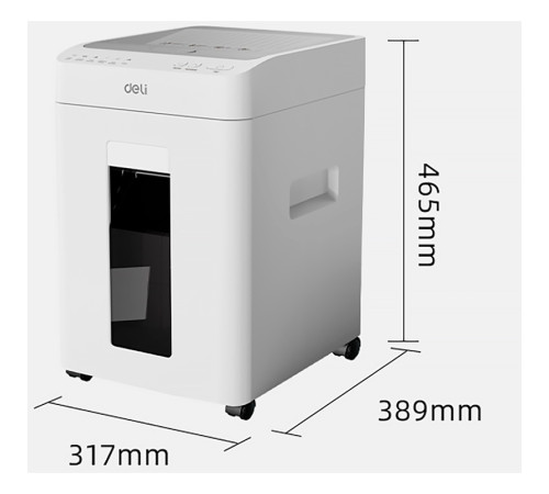 Шредер Deli, 5 уровень секретности (2x12мм), 100 листов, 26 литров, автоматический режим Шредер Deli, 5 уровень секретности (2x12мм), 100 листов, 26 литров, автоматический режим