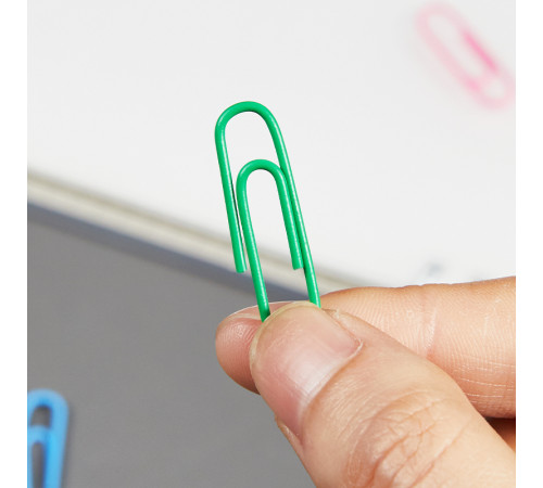 Скрепки DELI "i Select" 28 мм, цветные, 100 шт/упак