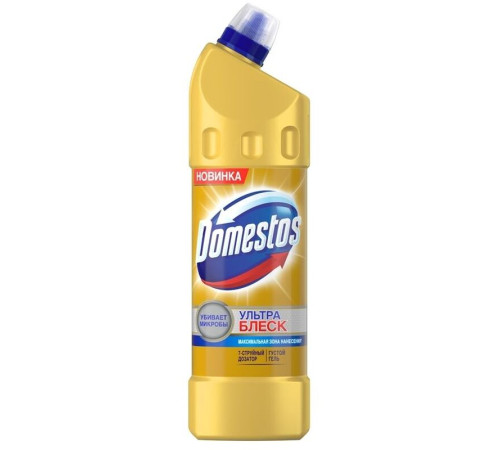 Средство чистящее универсальное Domestos "Эксперт сила. Ультра Блеск", гель, 1 литр Средство чистящее универсальное Domestos "Эксперт сила. Ультра Блеск", гель, 1 литр