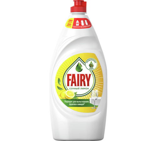 Средство для мытья посуды Fairy "Сочный Лимон", 900 мл Средство для мытья посуды Fairy "Сочный Лимон", 900 мл