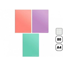 Тетрадь общая ArtSpace "Моноколор. Pale color", А4, 80 листов в клетку, на скрепке