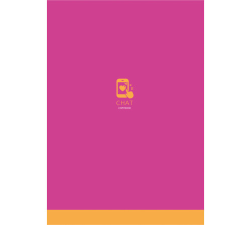 Тетрадь общая BG "Monocolor. Chat", неоновые краски, А4, 80 листов в клетку, на скрепке