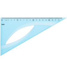 Треугольник Deli (60 градусов, 21 см), тонированная, голубой