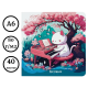 Записная книжка MESHU "Cat`s symphonie"170х170 мм, 40 л, soft-touch, без линовки, 80г/м2, на скрепке