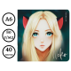 Записная книжка MESHU "Neko" 170х170 мм, 40 л, soft-touch, без линовки, 80г/м2, на скрепке